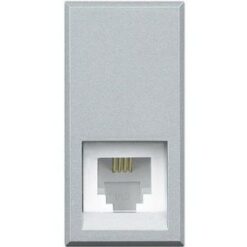Ổ cắm điện thoại RJ11 màu bạc HC4258/11N