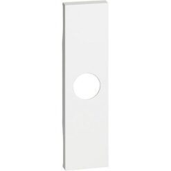Mặt che Living Now cho ổ cắm TV hoặc mặt che phi 9mm 1 module màu trắng KW08