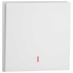 Công tắc 2 cực một chiều 20A có LED hiển thị - Obria Màu Trắng