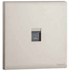 Ổ cắm mạng đơn RJ45 cat.6 - Obria Champagne